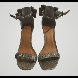 Evening Gold High Sandal Heels